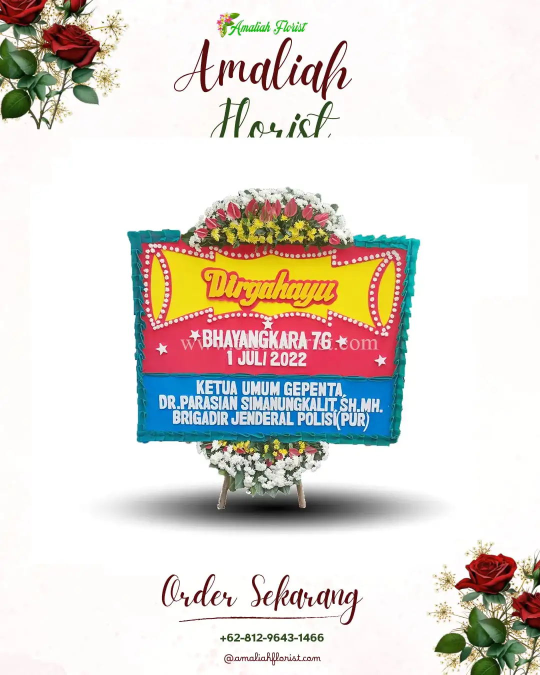 Papan Bunga HUT Ulang Tahun Labruk Kidul